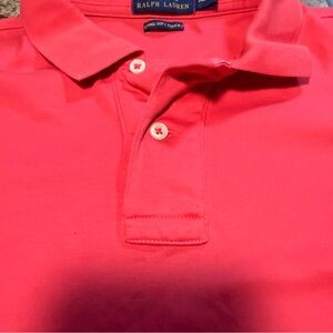 Polo by Ralph Lauren Coral Pink Knit Polo Shirt